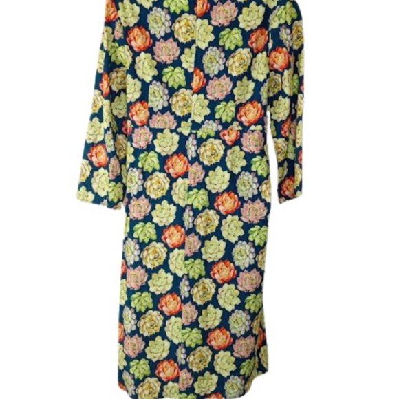 The Savile Row Company Womens Dress Multicolor Floral Pleated - Picture 3 of 3